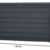 Koll Living Auflagenbox/Kissenbox Goliath XXL 870 Liter Farbe : Graphit l 100% Wasserdicht l mit Belüftung dadurch kein übler Geruch/Schimmel l Moderne Holzoptik l Deckel belastbar bis 50 KG - 5