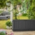 Koll Living Gartenbox, 350 Liter Stauraum, anthrazit - kompakte Aufbewahrungsbox mit viel Platz für Sitzauflagen, Gartengeräte oder Kinderspielzeug - hält den Inhalt trocken & gut belüftet - 3