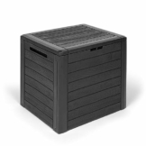 Kreher Kompakte Kissenbox/Aufbewahrungsbox in Anthrazit mit 140 Liter Volumen. Robust, abwaschbar und einfach im Aufbau! - 1