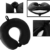 life hall Reisekissen - Memory Foam Nackenkissen Stützkissen,luxuriöses kompaktes und leichtes Quick Pack für Camping,Schlafrestkissen (Schwarz) - 2