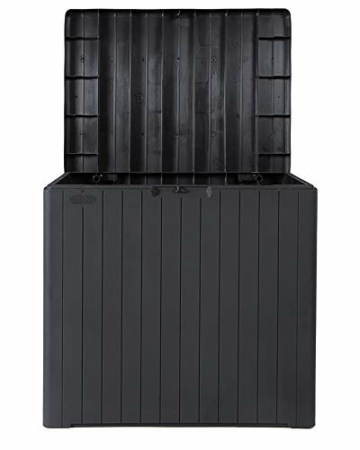 Ondis24 Kissenbox Balkonbox Poolbox City Box abschließbar mit Deckel regensicher Sitzwürfel 58 x 44 x 55 (H) cm 113 Liter Anthrazit (113 Liter, Anthrazit) - 8